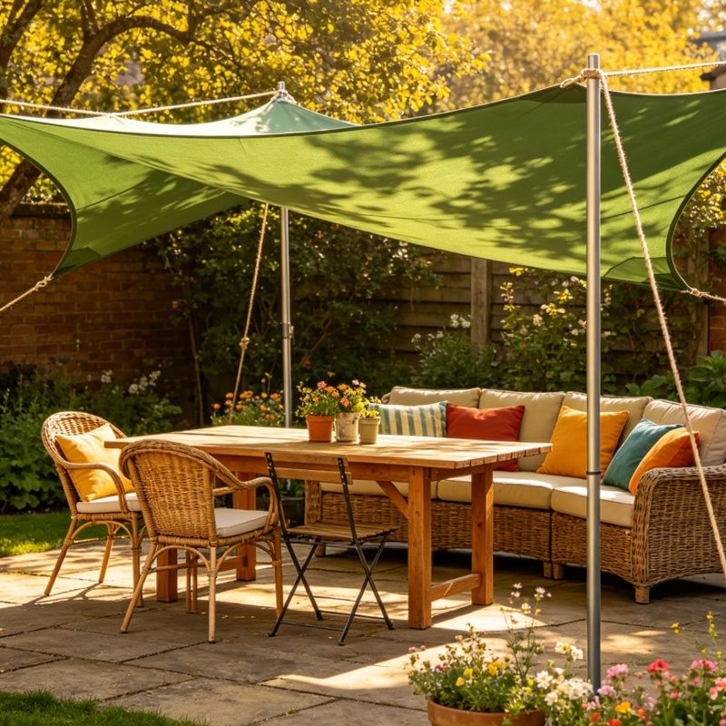 HDPE UV Beskyttelse Skygge Sejl til Camping Solskygge Hoteller Haver Gårdhave Svømmebassiner